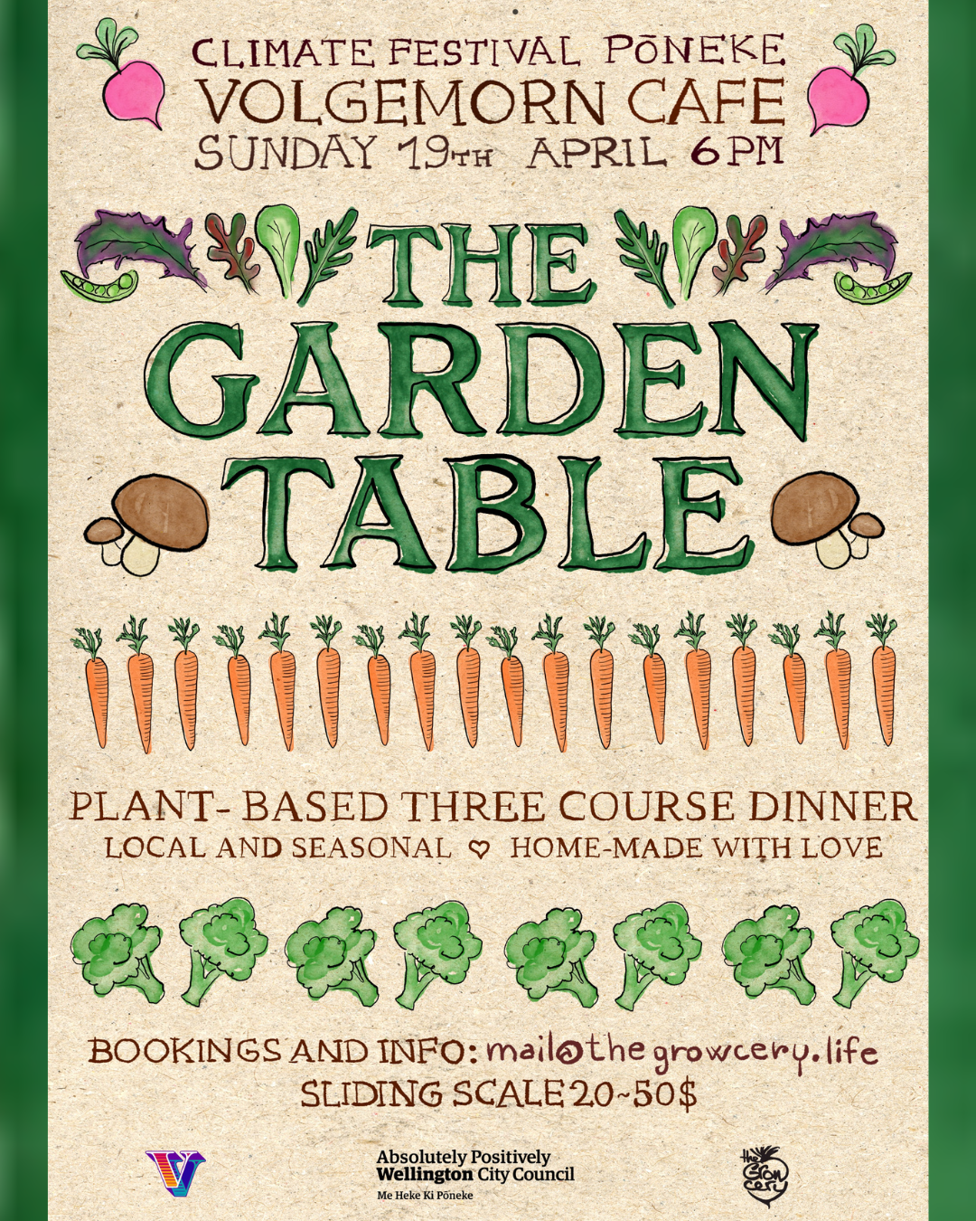 Garden table poster